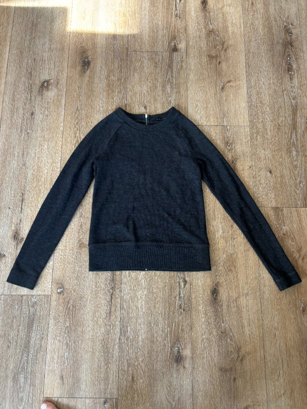 Gray Sweater - Back Zip - Picture 3 of 6